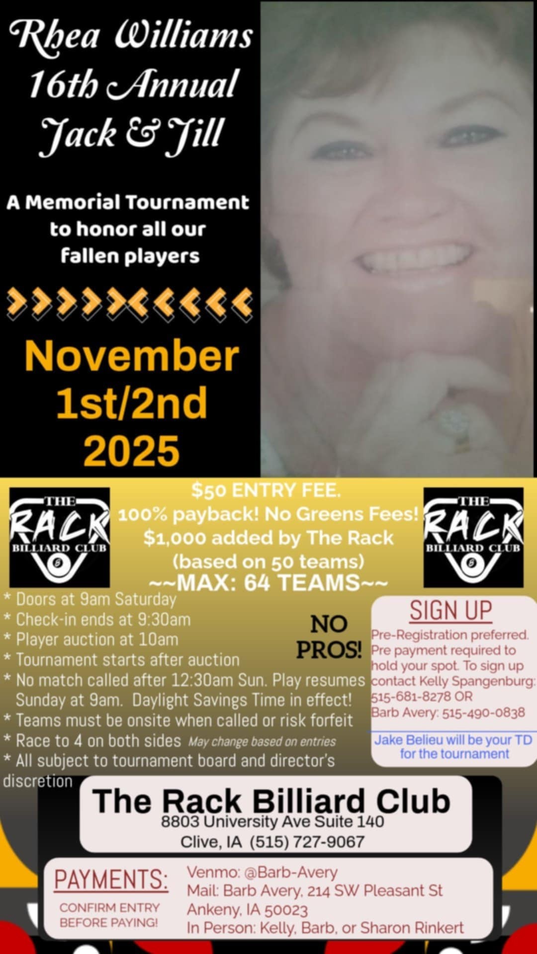 Tournament flyer / rules image